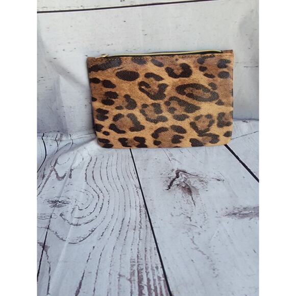 Ipsy Glam Bag November 2022 makeup bag only Leopard Print w/ Orange Strip - Picture 2 of 5